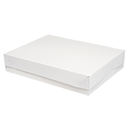 BANDEJAS + TAPA 'THEPACK' 230 G/M2 23x17x4,5 CM BLANCO CARTÓN ONDULADO NANO-MICRO (200 UNID.)