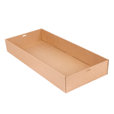 CAJAS CATERING L 375 G/M2 55,8x25,2x8 CM NATURAL KRAFT (50 UNID.)