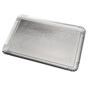 BANDEJAS CATERING DOBLE CARA 1100 G/M2 28x42 CM PLATA/ORO CARTÓN (100 UNID.)