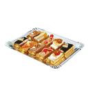 BANDEJAS CATERING DOBLE CARA 1100 G/M2 32x42 CM PLATA/ORO CARTÓN (100 UNID.)
