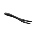 MINI TENEDORES 9 CM NEGRO BAMBÚ (50 UNID.)