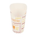 VASOS FRITAS ABIERTOS 'PAROLE' 16 OZ - 480 ML 220 + 18PE G/M2 Ø8,5x13,5 CM BLANCO CARTONCILLO (50 UNID.)