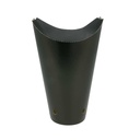 VASOS FRITAS CON CIERRE 22 OZ - 660 ML 220 + 18 PE G/M2 8,5x18 CM NEGRO CARTONCILLO (50 UNID.)