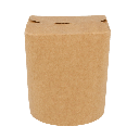 ENVASES MULTIUSO MICROONDABLES 480 ML 275 + 25 PE G/M2 Ø8x9 CM NATURAL KRAFT (50 UNID.)