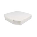 CAJAS OCTOGONALES 'THEPACK' 330 G/M2 26x26x3,8 CM BLANCO CARTÓN ONDULADO MICROCANAL (100 UNID.)
