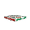Cajas De Pizza 'Thepack' 330 G/M2 26X26X3,8 Cm Blanco Cartón Ondulado Microcanal (100 Unid.)