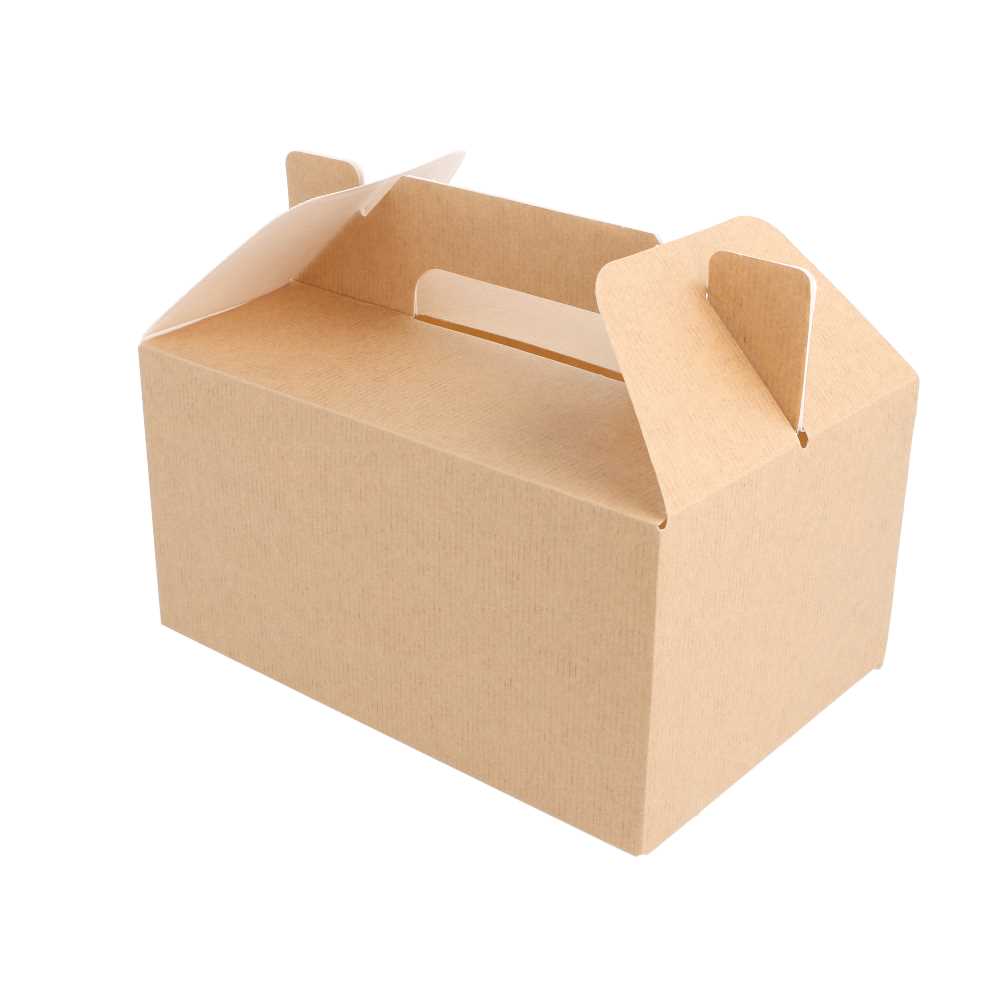 Maletas De Comida Para Llevar 'Thepack' 220 G/M2 18X12X9 Cm Natural Cartón Ondulado Nano-Micro (100 Unid.)