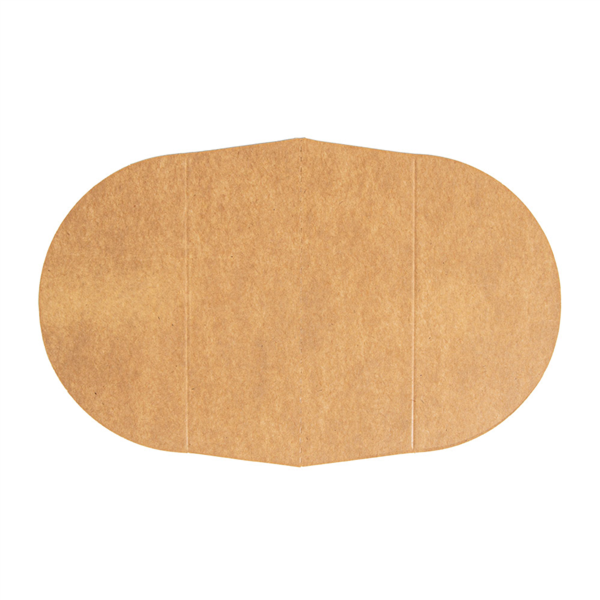 SEPARADOR 2 COMPARTIMENTOS ENSALADERA 212.98 300 + 18 PE G/M2 Ø22,3/14x4,8 CM NATURAL KRAFT (600 UNID.)