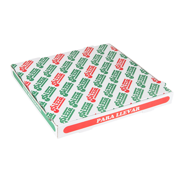 Cajas De Pizza Microcanal 348 G/M2 36X36X4 Cm Blanco Cartón (100 Unid.)