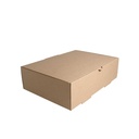 CAJAS COMIDA PARA LLEVAR 'THEPACK' 330 G/M2 26x18x7 CM NATURAL CARTÓN ONDULADO MICROCANAL (100 UNID.)