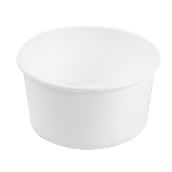 ENSALADERAS 1000 ML - 33,3 oz 300 + 18 PE G/M2 Ø15/12,8x6 CM BLANCO CARTÓN (300 UNID.)