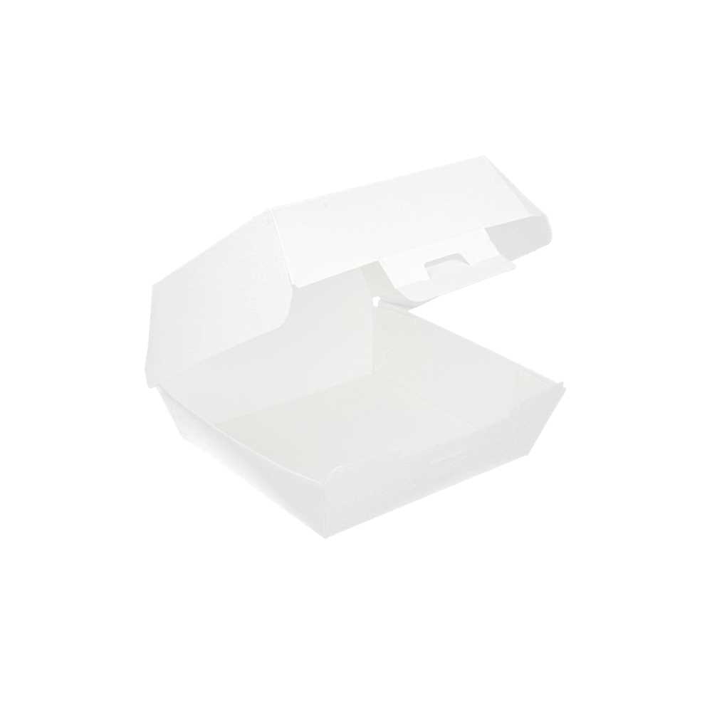 CONCHAS HAMBURGUESA 'THEPACK' 230 G/M2 13x12,5x6,2 CM (S) BLANCO CARTÓN ONDULADO NANO-MICRO (450 UNID.)