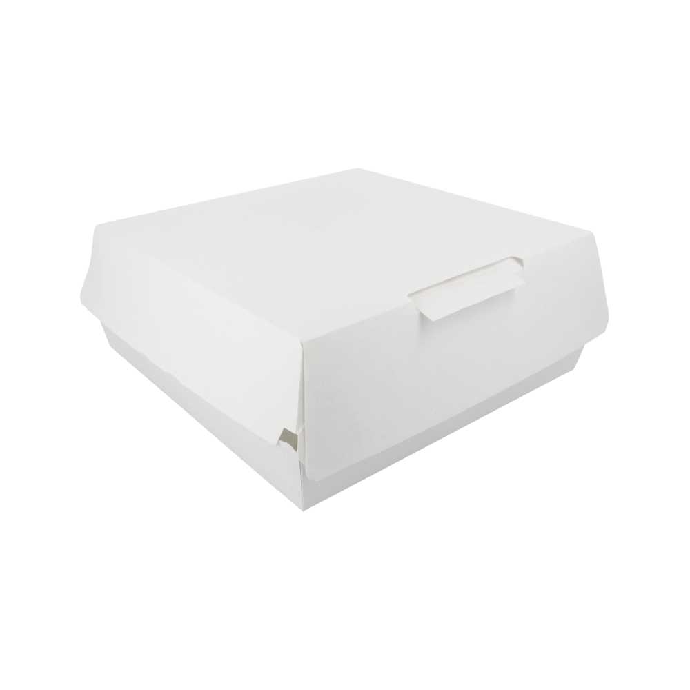 CAJAS "LARGE LUNCH BOX" 'THEPACK' 240 G/M2 23,5x24x8,7 CM BLANCO CARTÓN ONDULADO NANO-MICRO (150 UNID.)