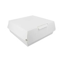 Cajas "Large Lunch Box" 'Thepack' 240 G/M2 23,5X24X8,7 Cm Blanco Cartón Ondulado Nano-Micro (150 Unid.)