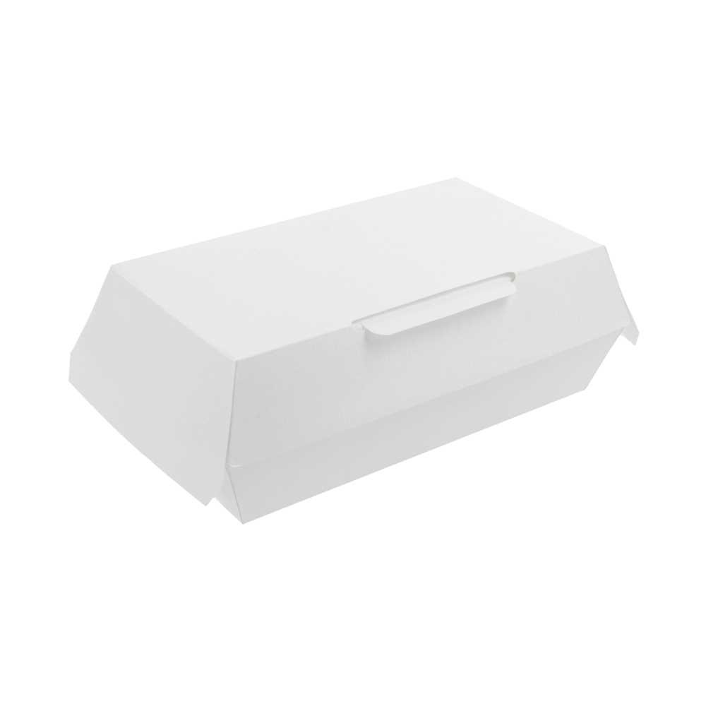 CAJAS "LUNCH BOX" 'THEPACK' 230 G/M2 19,5x11,5x6,5 CM BLANCO CARTÓN ONDULADO NANO-MICRO (300 UNID.)