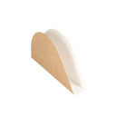 ENVASES PARA TACOS 'THEPACK' 220 G/M2 15x2x7 CM NATURAL CARTÓN ONDULADO NANO-MICRO (1200 UNID.)