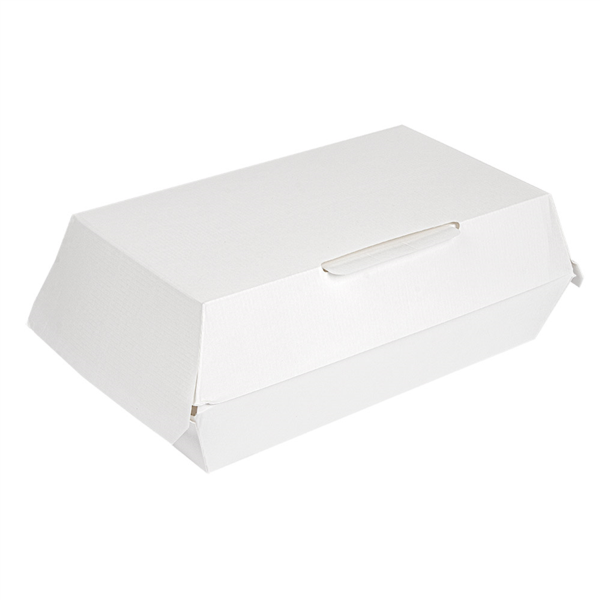 Cajas "Lunch Box" 'Thepack' 230 G/M2 22X13X7,5 Cm Blanco Cartón Ondulado Nano-Micro (300 Unid.)