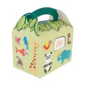 CAJAS MENU INFANTIL 'ZOO' 320 G/M2 15,50x10,50x17,50 CM CUATRICROMÍA CARTONCILLO (300 UNID.)
