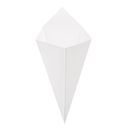 CUCURUCHOS FRITAS 'THEPACK' 100 G 230 G/M2 12,8x21,7 CM BLANCO CARTÓN ONDULADO NANO-MICRO (1600 UNID.)