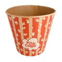 Recipientes Popcorn 5100 Ml 300 +20 Pe G/M2 Ø 22,7/16X21 Cm Kraft (100 Unid.)