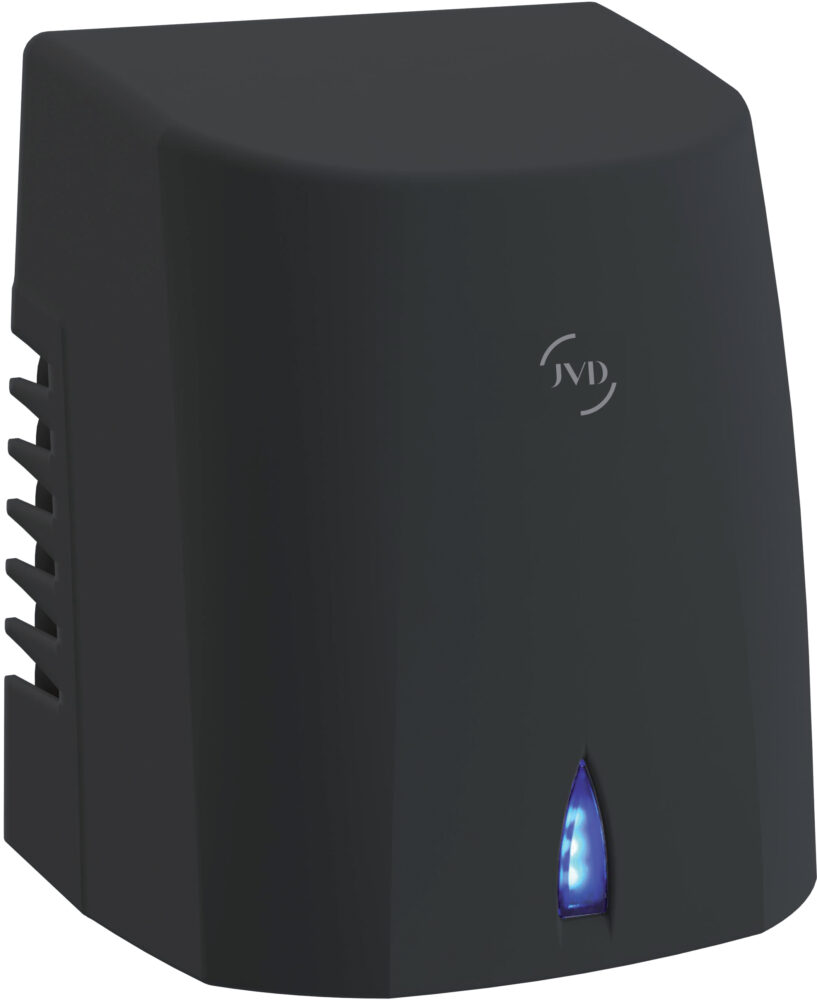 Secamanos Aire Forzado Coptair "S" 1.500 W. Alum. Negro C/Resistencia