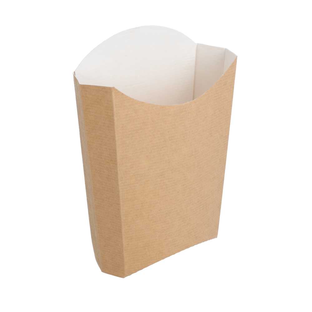 Cajetillas Fritas Jumbo 'Thepack' 165 G 220 G/M2 13,5X8,5X16 Cm Natural Cartón Ondulado Nano-Micro (1200 Unid.)