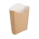 CAJETILLAS FRITAS JUMBO 'THEPACK' 165 G 220 G/M2 13,5x8,5x16 CM NATURAL CARTÓN ONDULADO NANO-MICRO (1200 UNID.)