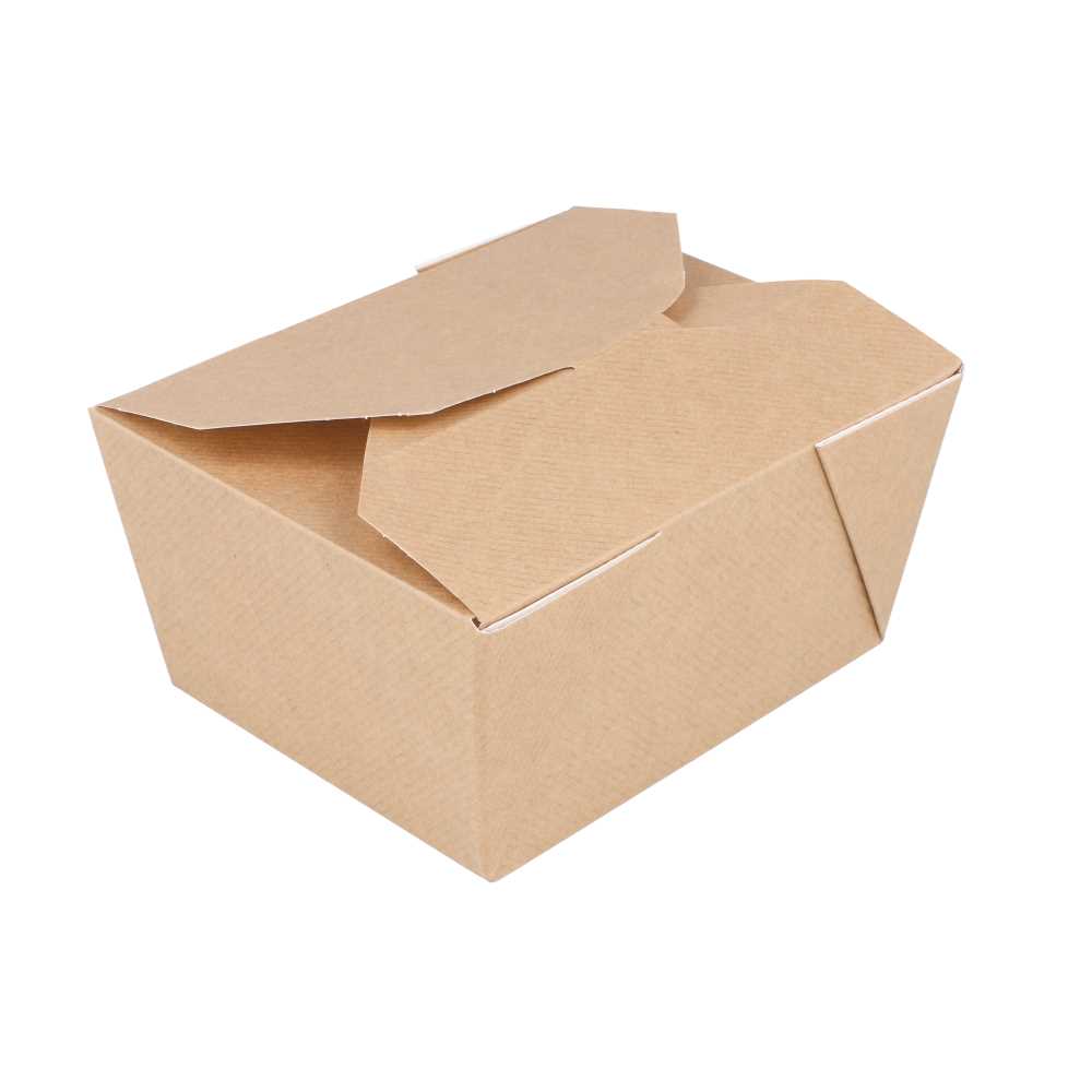 Cajas Americanas Microondables 'Thepack' 780 Ml 220 + 12Pp G/M2 11,3X9X6,3 Cm Natural Cartón Ondulado Nano-Micro (500 Unid.)