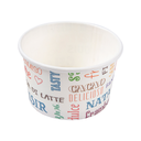 Tarrinas Helados 'Parole' 120 Ml 210 + 18 Pe G/M2 Ø7,7X4,7 Cm Blanco Cartoncillo (2000 Unid.)