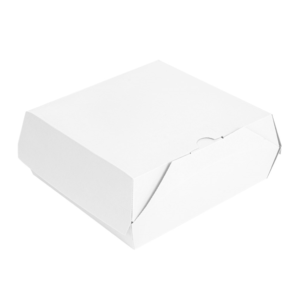 Cajas "Lunch Box" Paperlock 'Thepack' 220 G/M2 21X20,5X8 Cm Blanco Cartón Ondulado Nano-Micro (300 Unid.)
