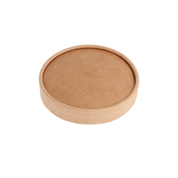 TAPAS TARRINAS HELADOS 180 ML 280 + 18 PE G/M2 Ø8,7 CM MARRÓN CARTONCILLO (1000 UNID.)