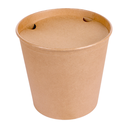 CUBOS POLLO + TAPAS 5100 ML 337 + 18PE G/M2 Ø 22/16,3x20,9 CM NATURAL KRAFT (120 UNID.)
