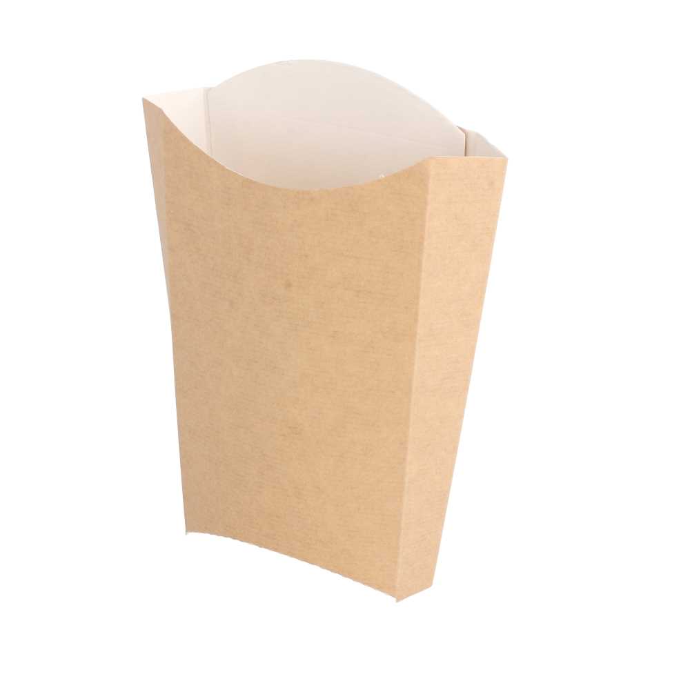 CAJETILLAS FRITAS 'THEPACK' 190 G 220 G/M2 14,5x9,5x18 CM NATURAL CARTÓN ONDULADO NANO-MICRO (1200 UNID.)