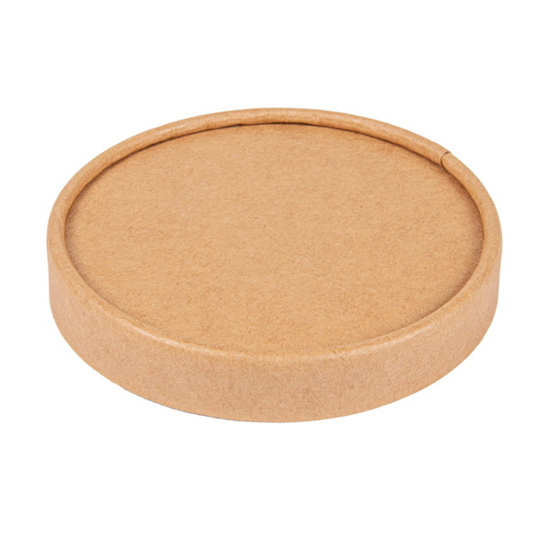 TAPAS TARRINAS HELADOS 240 ML 280 + 18 PE G/M2 Ø9,4 CM MARRÓN CARTONCILLO (1000 UNID.)
