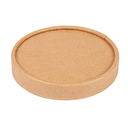 Tapas Tarrinas Helados 240 Ml 280 + 18 Pe G/M2 Ø9,4 Cm Marrón Cartoncillo (1000 Unid.)