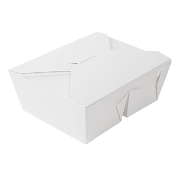Cajas Americanas 2 Compart. 'Thepack' 1320 + 660 Ml 250 + 12Pp G/M2 19,6X14X6,2 Cm Blanco Cartón Ondulado Nano-Micro (200 Unid.)