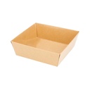 Barquillas 250 + 12,5 Pe G/M2 10,5X10,5X3,5 Cm Natural Kraft (1000 Unid.)