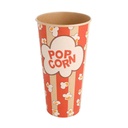 RECIPIENTES POPCORN 720 ML 230 +20 PE G/M2 Ø 9,5/6,5x17,7 CM KRAFT (1000 UNID.)
