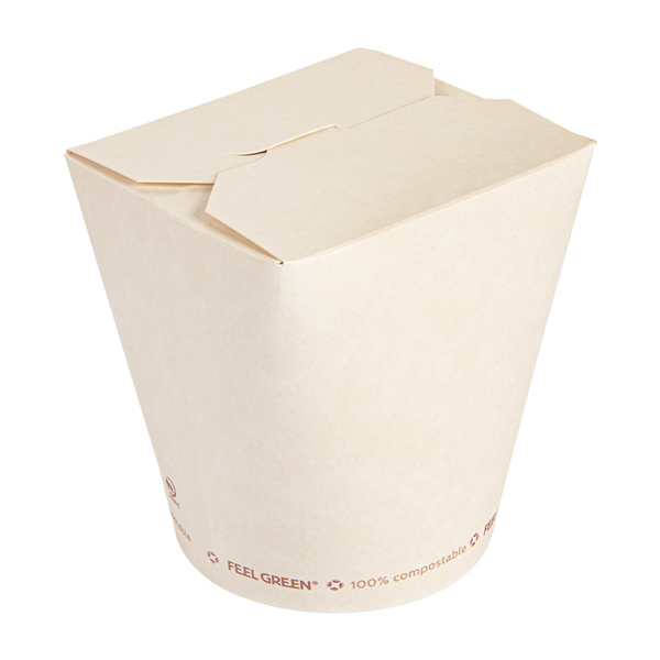 ENVASES MULTIUSO 'COMPOSTABLE' 960 ML 325 G/M2 Ø9x10,8 CM BLANCO CARTONCILLO (450 UNID.)