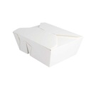CAJAS AMERICANAS 2 COMPART. 'THEPACK' 900+450ML 230 + 12PP G/M2 15,2x12,1x6,5CM BLANCO CARTÓN ONDULADO NANO-MICRO (300 UNID.)