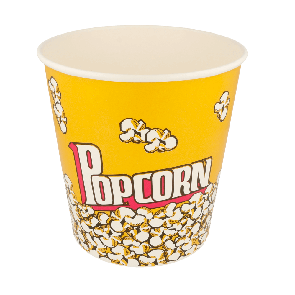RECIPIENTES POPCORN 3900 ML 260 +20 PE G/M2 Ø 18,5/14,5x19,5 CM CARTONCILLO (300 UNID.)