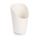 VASOS FRITAS ABIERTOS 'COMPOSTABLE' 16 OZ - 480 ML 242 G/M2 Ø8,5x13,5 CM BLANCO CARTONCILLO (1000 UNID.)