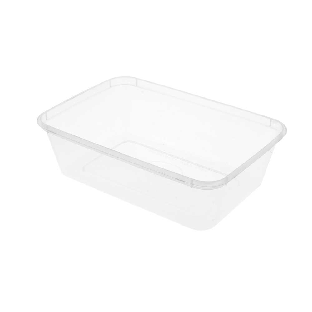 RECIPIENTES RECTANGULARES 650 ML 17,5x12x4,5 CM TRANSPARENTE PP (500 UNID.)