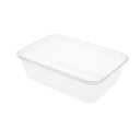 Recipientes Rectangulares 650 Ml 17,5X12X4,5 Cm Transparente Pp (500 Unid.)