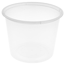 TARRINAS INYECTADAS MICROONDABLES 600 ML Ø 11,5x8,5 CM TRANSPARENTE PP (500 UNID.)