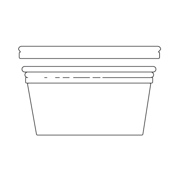 Tarrinas + Tapas 240 Ml Ø11,7X4,3 Cm Transparente Pet (250 Unid.)