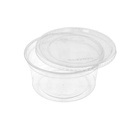 Tarrinas + Tapas 500 Ml Ø11,7X7,5 Cm Transparente Pet (250 Unid.)