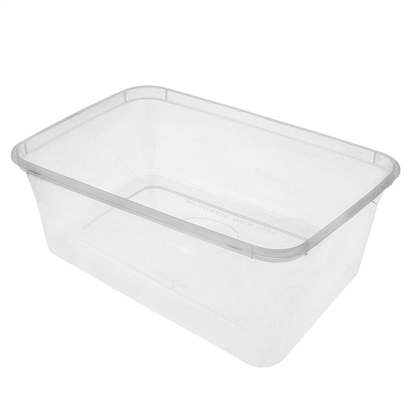 RECIPIENTES RECTANGULARES 750 ML 17,5x12x5,3 CM TRANSPARENTE PP (500 UNID.)