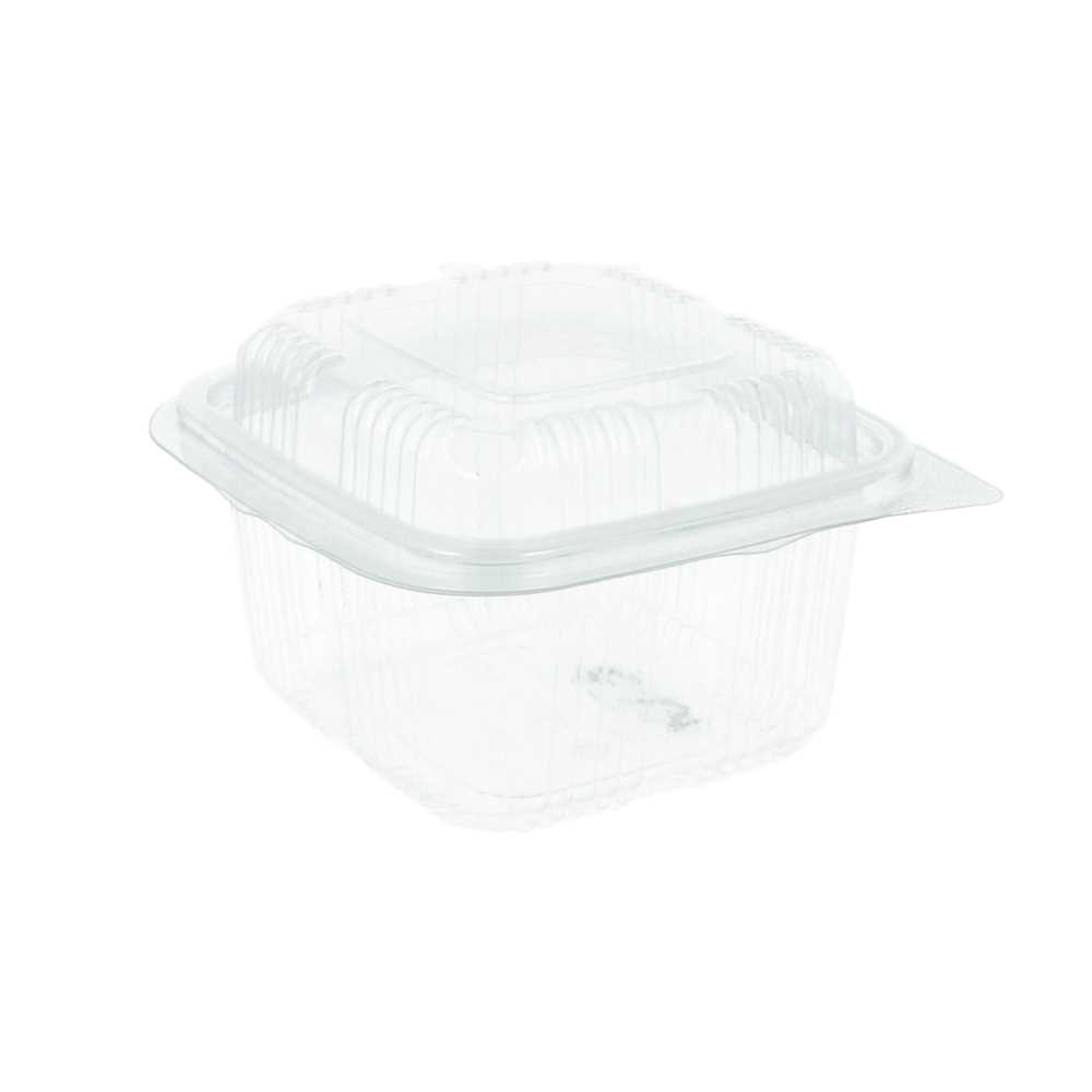 RECIPIENTES PASTELERÍA + TAPA 375 ML 11,3x12x7,4 CM TRANSPARENTE RPET (700 UNID.)