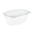 RECIPIENTES + TAPA 1 L 17,7x12,5x8,5 CM TRANSPARENTE RPET (400 UNID.)